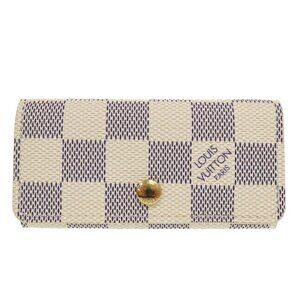 Authentic Louis Vuitton Damier Azur Multicles 4 Key Case